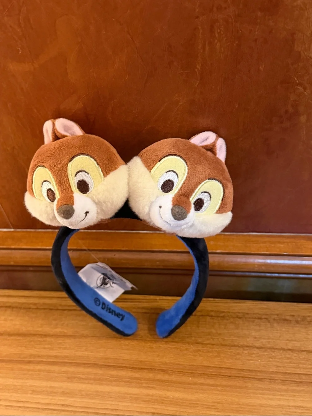 Disney Parks Create Your Own Headband Chip and Dale Plush Character Ears Set NEW